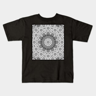 Magical black and white mandala 009 Kids T-Shirt